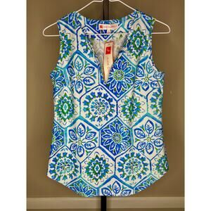 Jude Connally Ali Top Mosaic Tile Periwinkle XS NWT Sleeveless